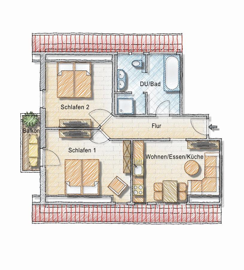 Dyke Appartements Busum Ngoại thất bức ảnh